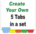 Create Your Own Index Tabs<br>5 Tabs per Set