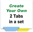Create Your Own Index Tabs<br>2 Tabs per Set
