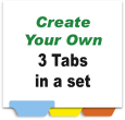 Create Your Own Index Tabs<br>3 Tabs per Set