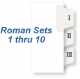 Roman Numerals I - X Portrait
