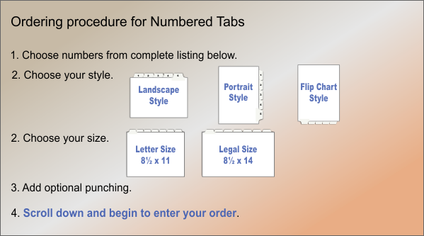 Numbered Tabs